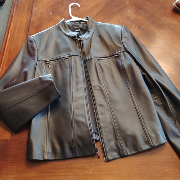 Valerie Stevens Jackets & Blazers - Elegant Black Leather Jacket